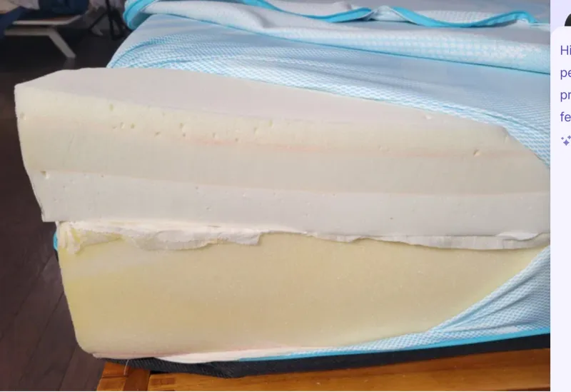 Tempur-Pedic LuxeBreeze mattress layers cross-section